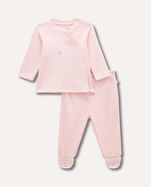 Slika Rozi komplet s natpisom Im your baby girl