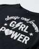 Slika Crna majica s natpisom Girl power