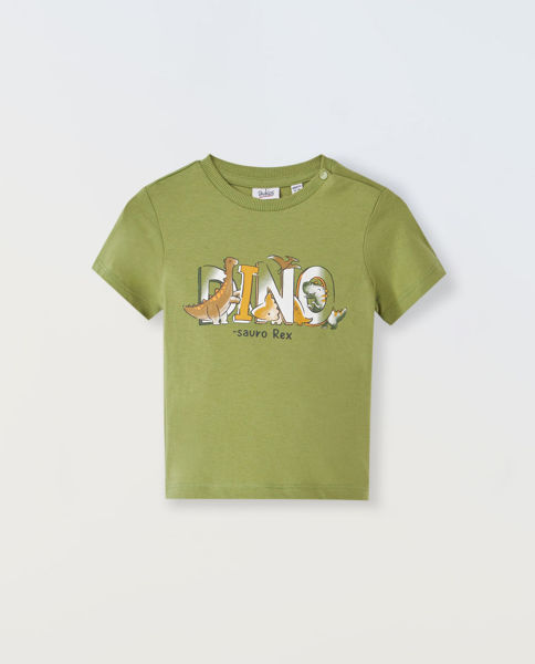 Slika Zelena majica s printom dinosaura